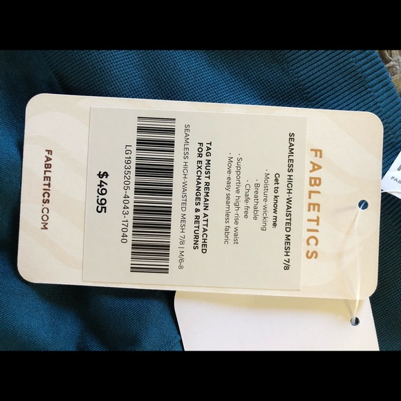Fabletics Seamless High-Waisted Mesh Leggings - Picture 2 of 2
